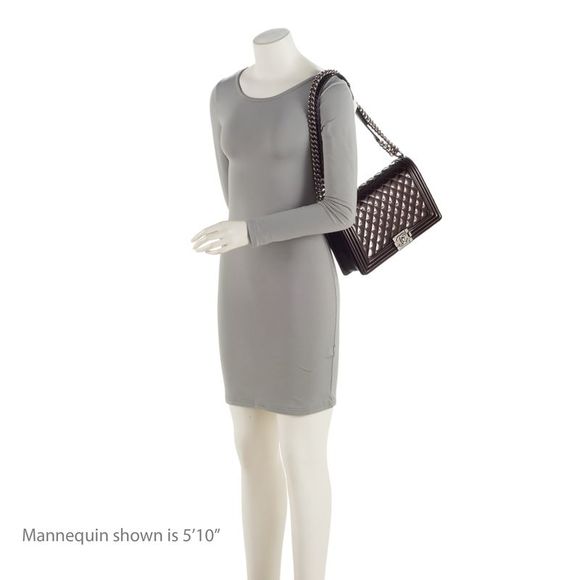 Chanel Patent Leather New Medium Boy Bag - Picture 5 of 15